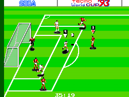 Tecmo World Cup '93 (Europe) In game screenshot